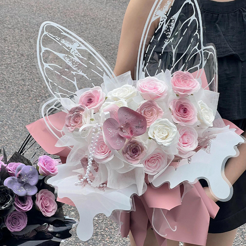 Elegant Butterfly Romance Rose Bouquet