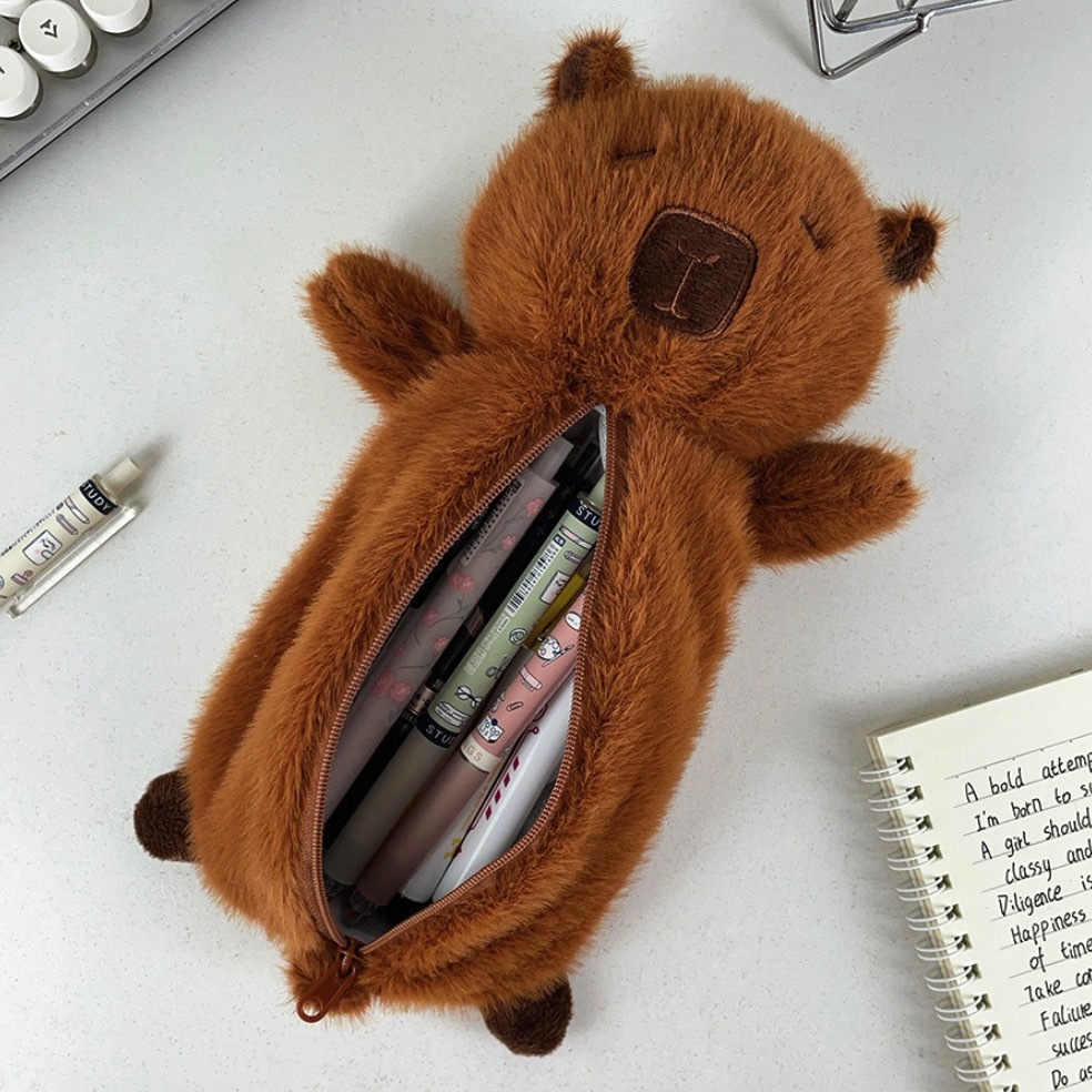 《12255》臉圓圓的水豚君筆袋