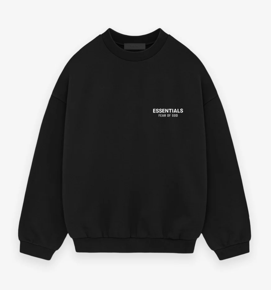 Fear of God Essentials SS21 Pull-Over Crewneck Black FOG