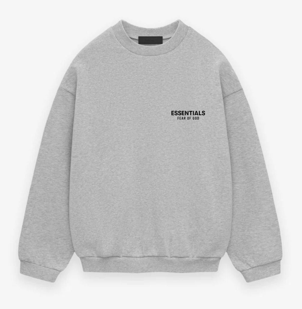 [INSTOCK] FOG Essentials FW24 Fleece Crewneck | Light Grey