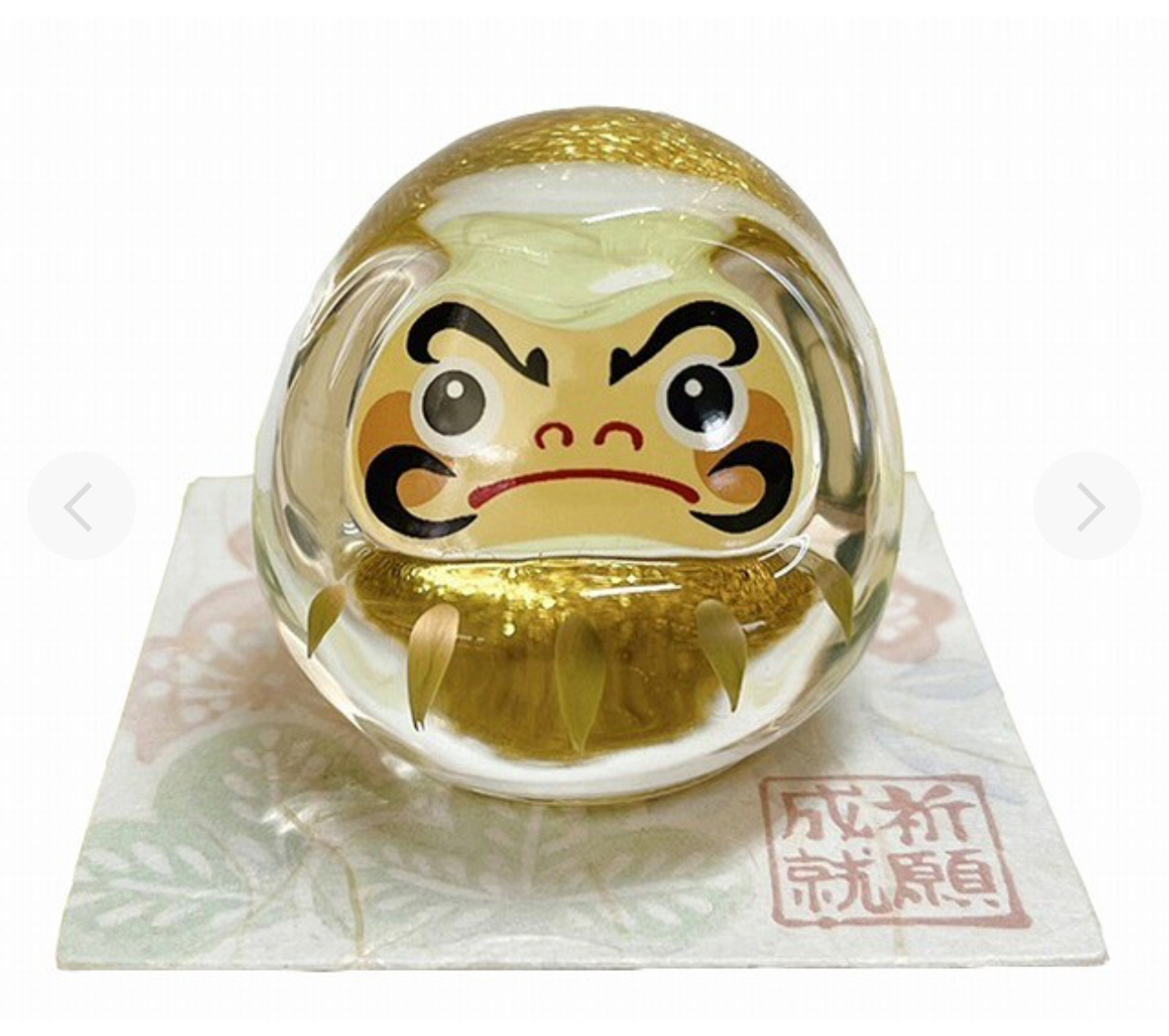 【預購】J1225904 金琉璃達摩 吉祥擺件