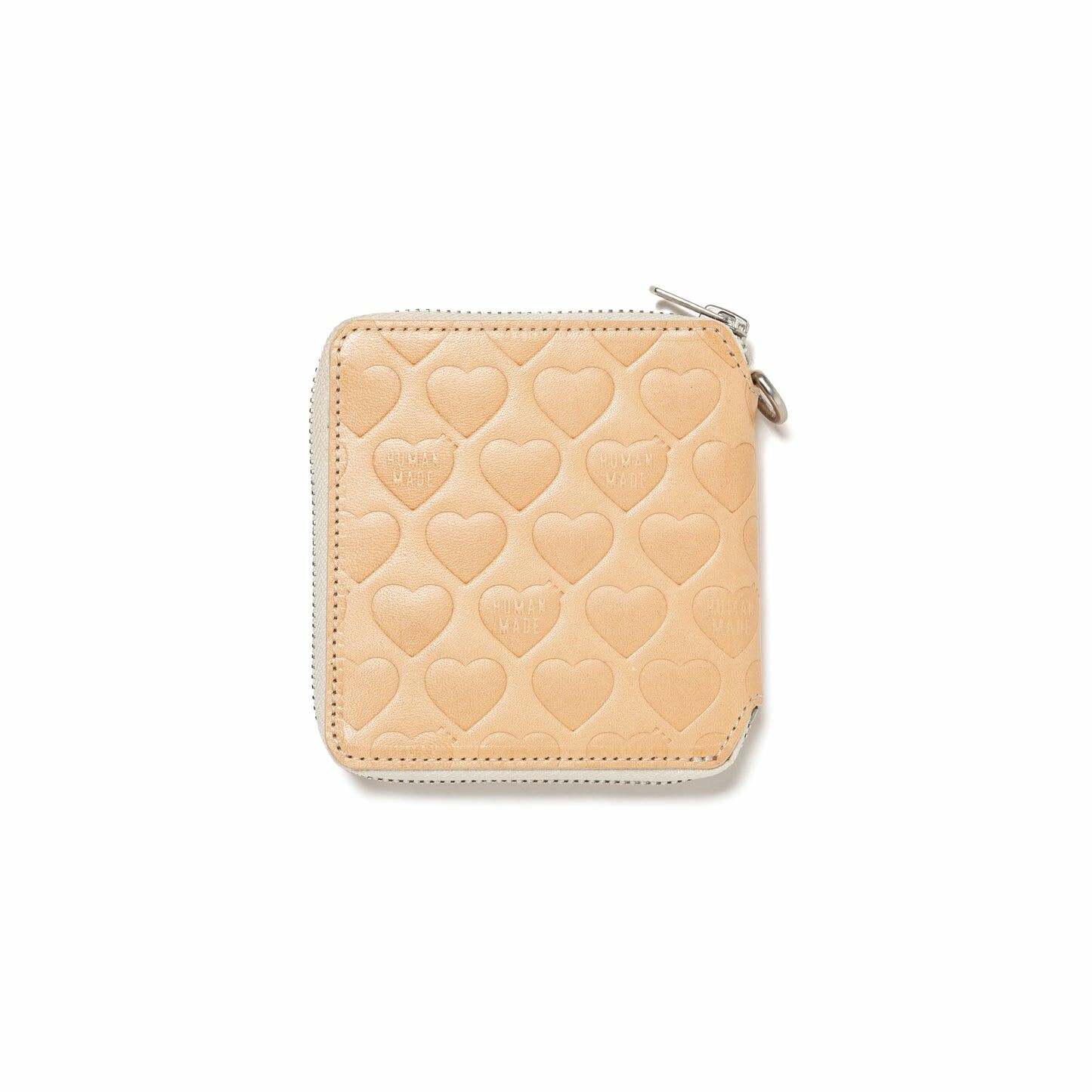 2024AW HUMAN MADE LEATHER ZIP WALLET 愛心皮革皮夾錢包
