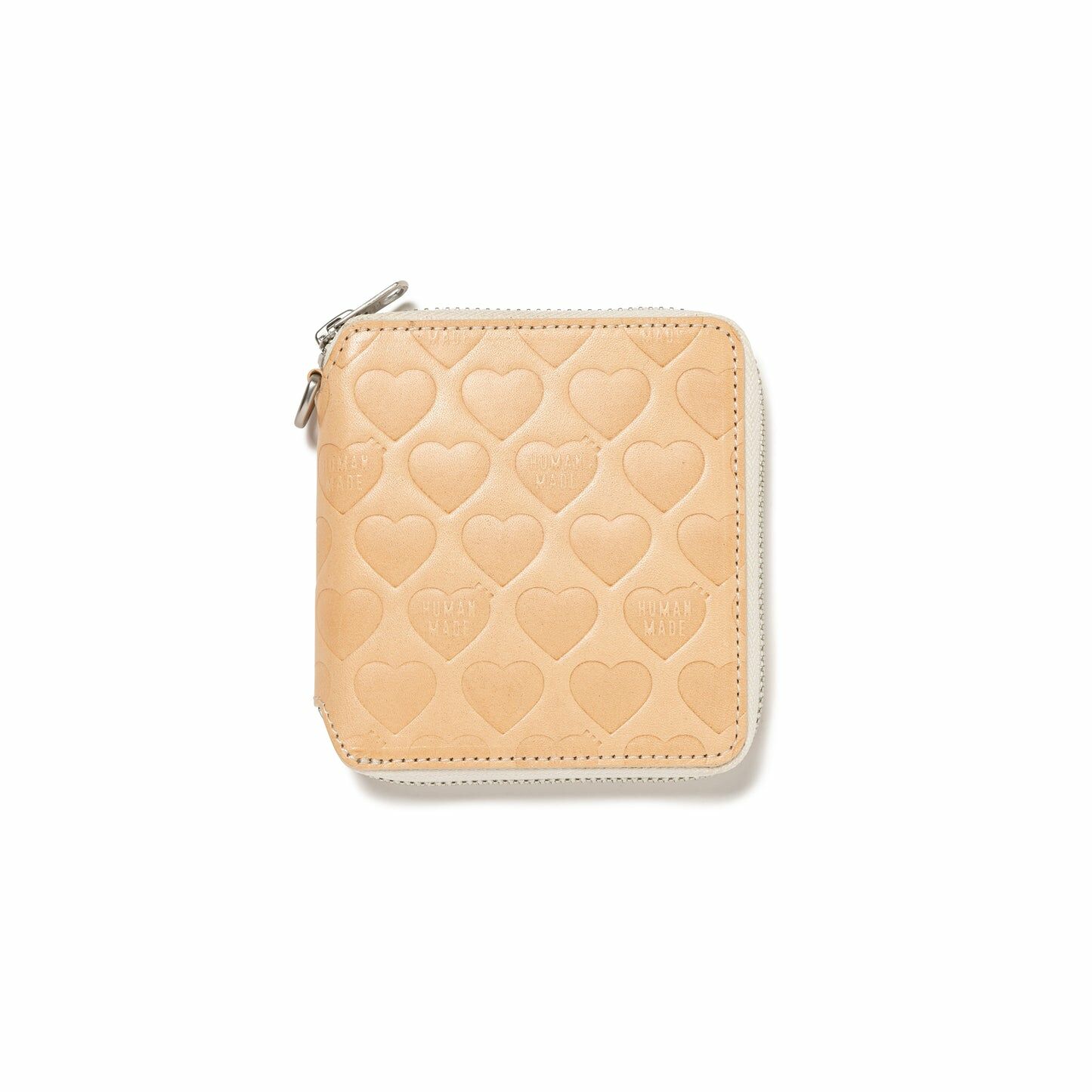 2024AW HUMAN MADE LEATHER ZIP WALLET 愛心皮革皮夾錢包