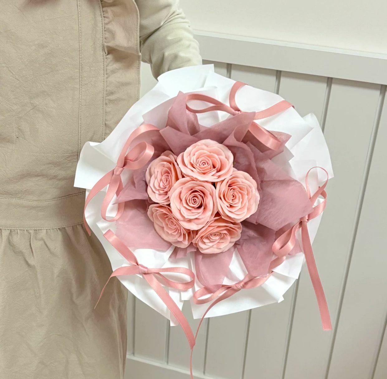 Ballet-Inspired Rose Bouquet