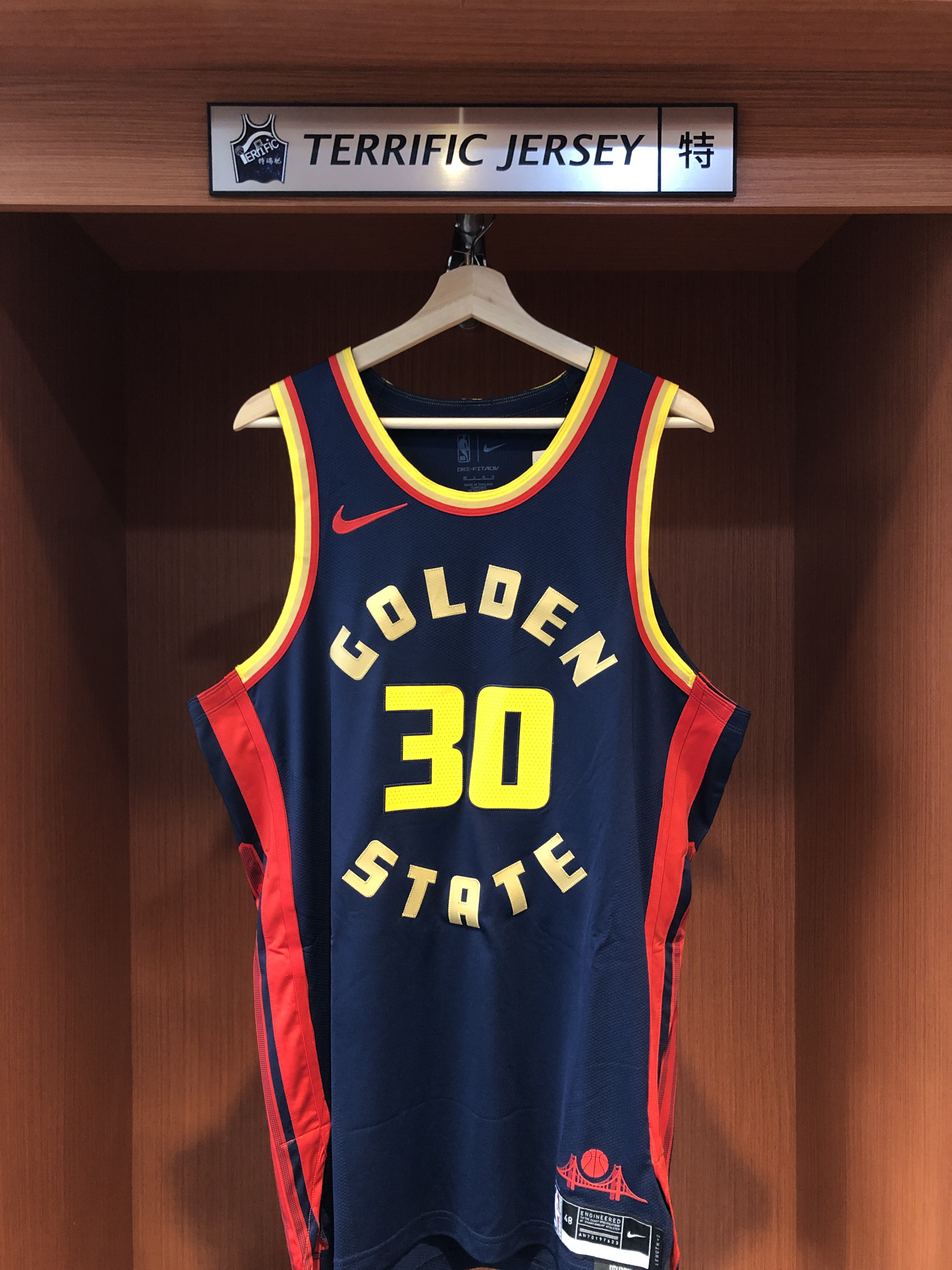 NBA球衣 Stephen Curry 金州勇士城市 City Nike Authentic 球員版 電繡 全新