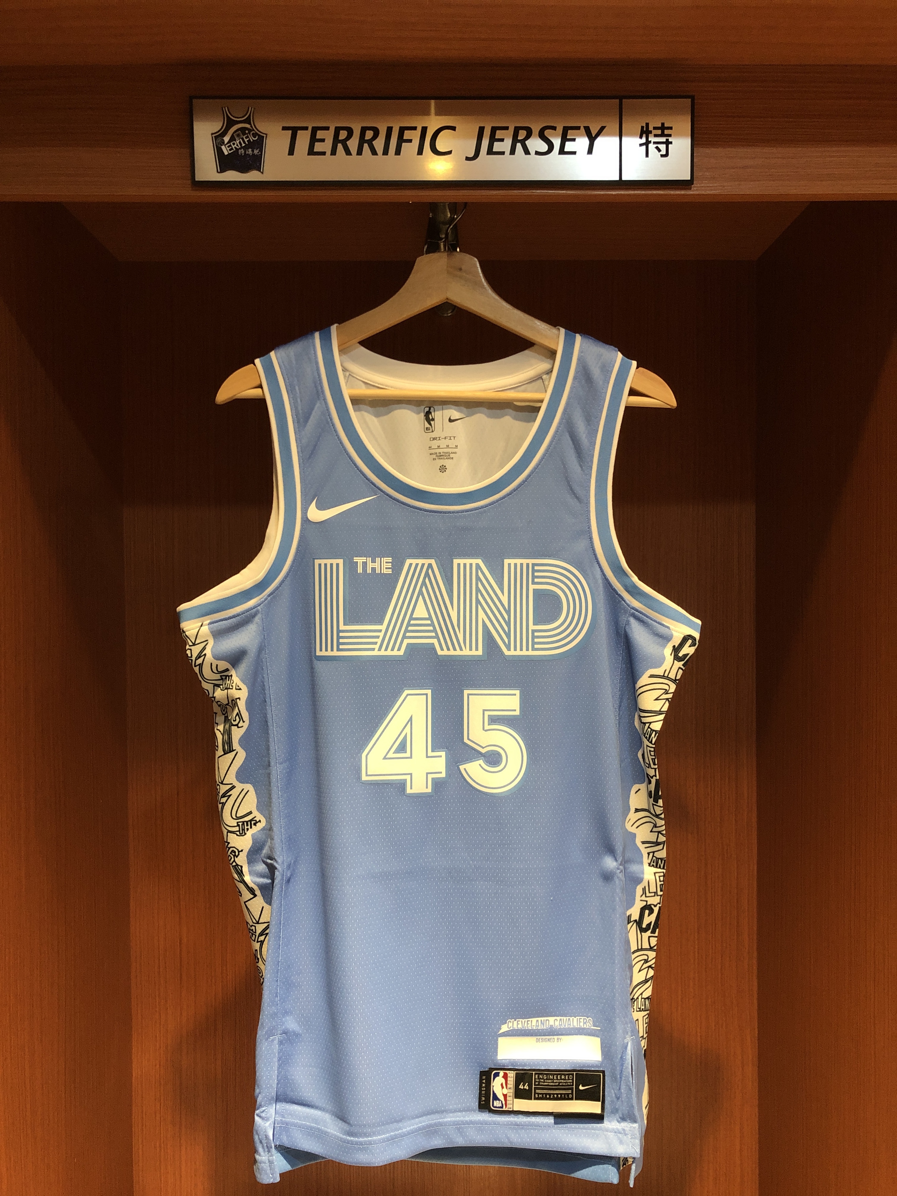 NBA球衣 Donovan Mitchell 克里夫蘭騎士城市 水藍 City Nike Swingman 球迷版 熱轉印 全新