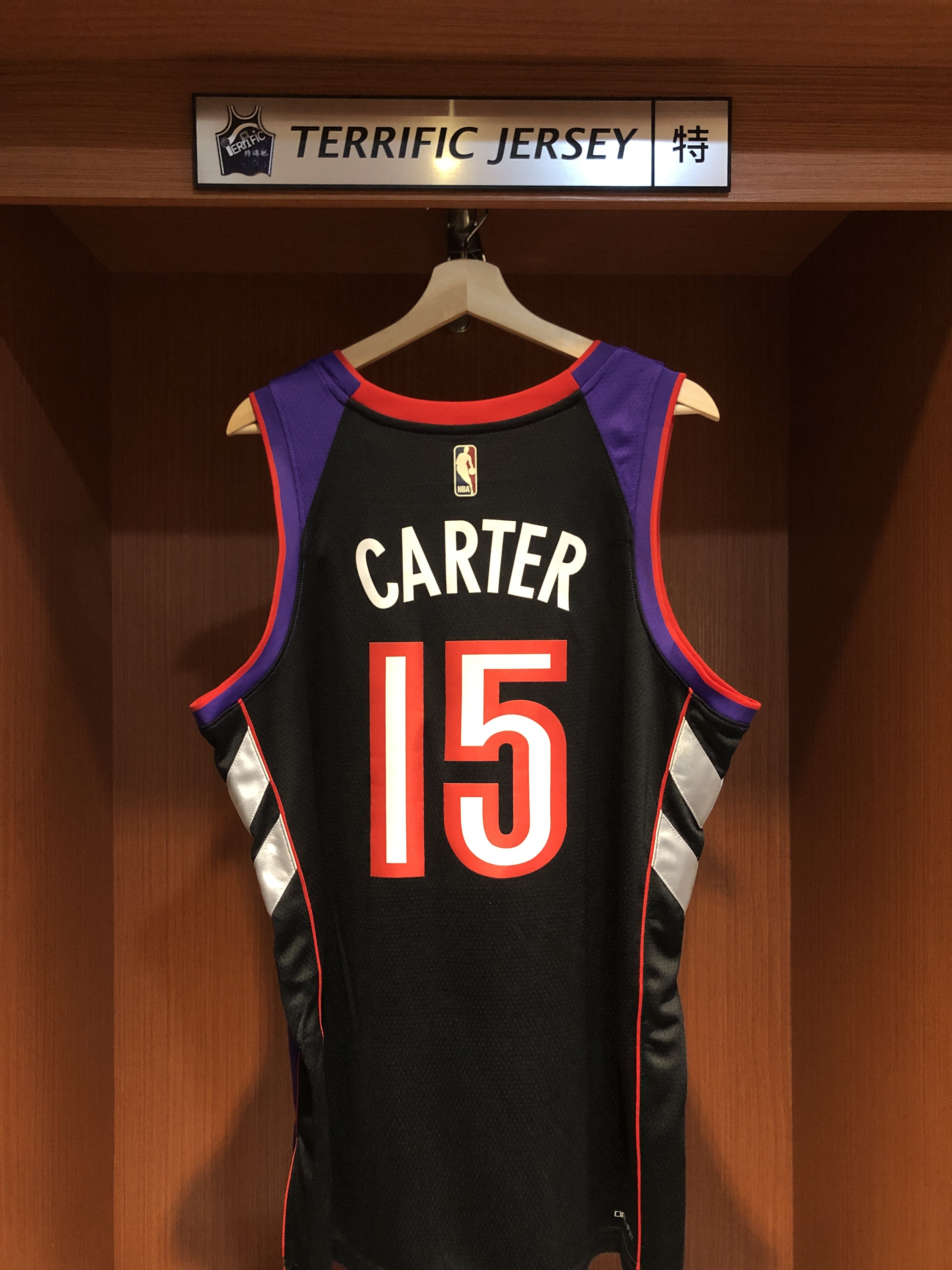 NBA球衣 Vince Carter 多倫多暴龍復古 HWC Nike Swingman 球迷版 熱轉印 含贊助商 全新