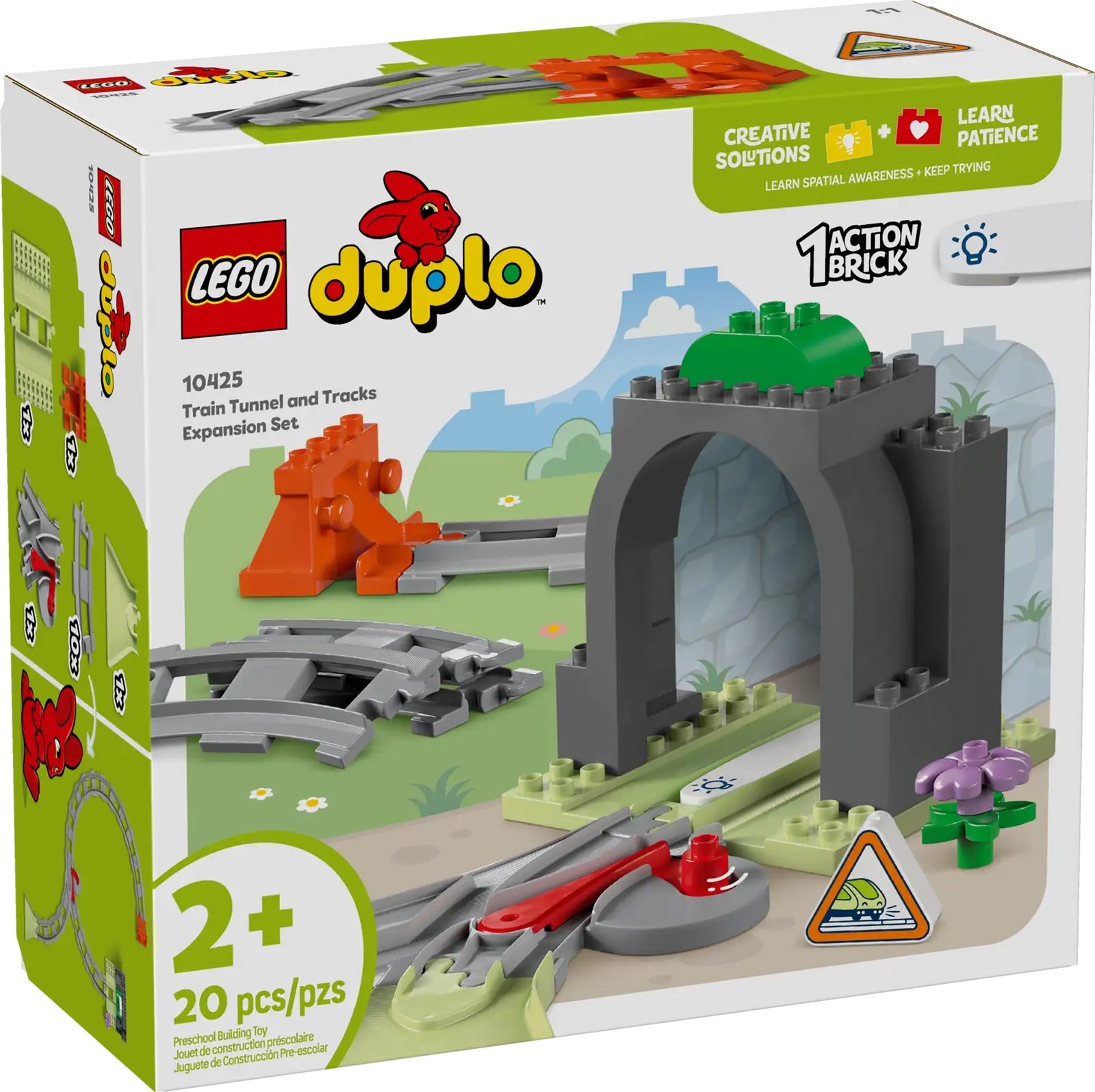 [飛米樂高積木專賣店] LEGO 10425 DUPLO-得寶系列 火車隧道和軌道擴充組