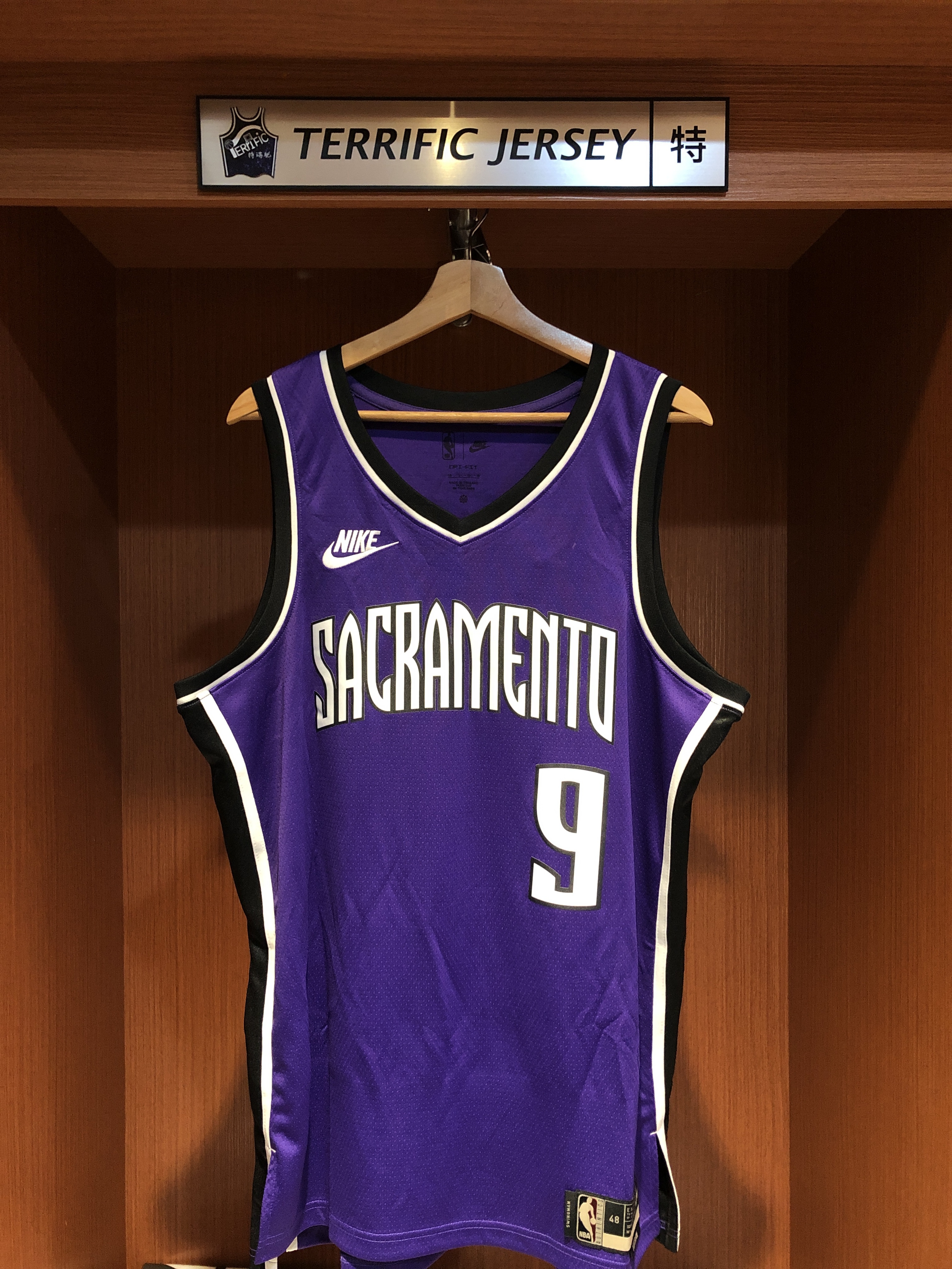 NBA球衣 Sean Chen 沙加緬度國王復古 陳信安 HWC Nike Swingman 球迷版 熱轉印 全新