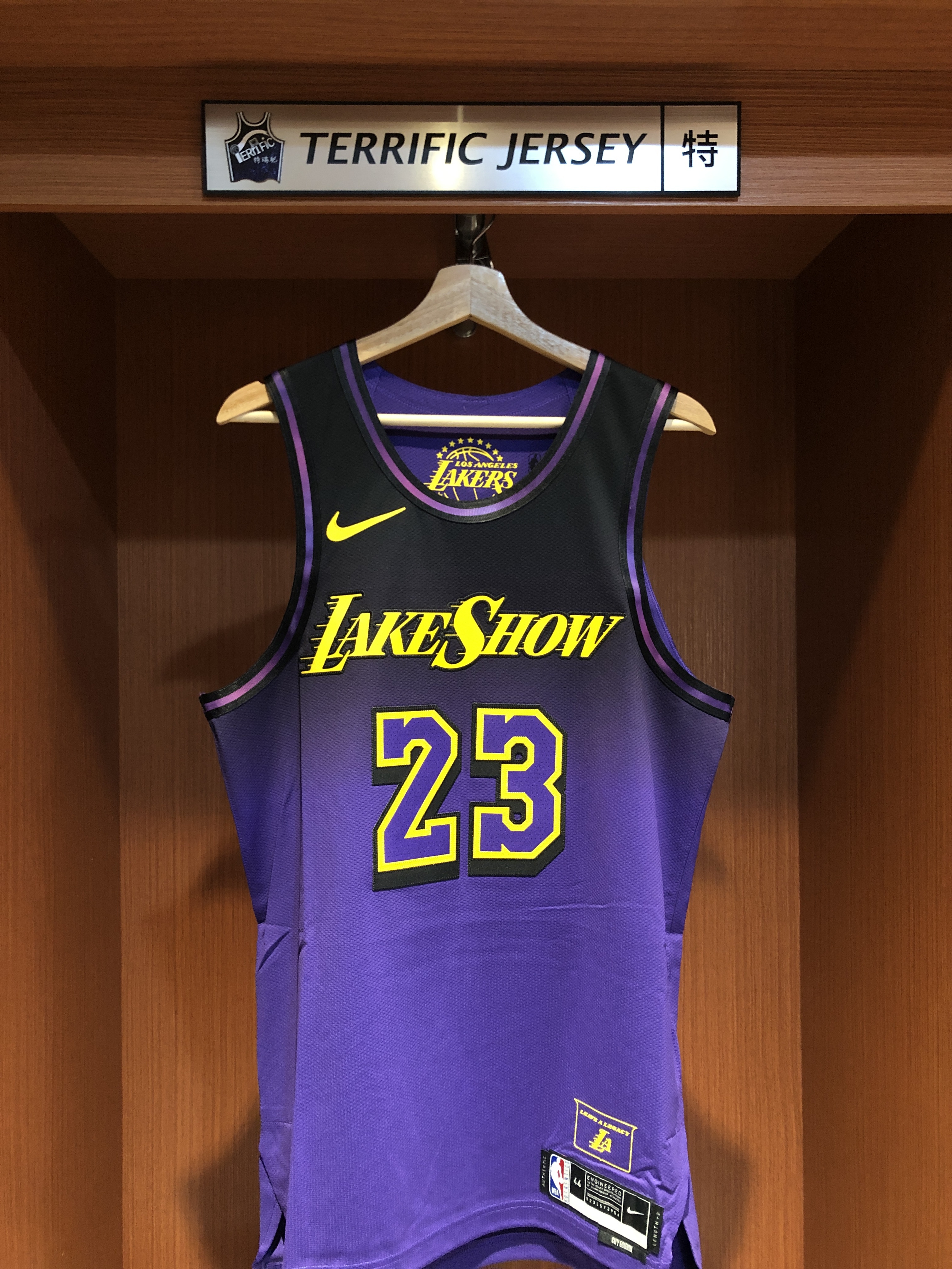 NBA球衣 Lebron James 洛杉磯湖人城市 City Nike Authentic 球員版 電繡 全新