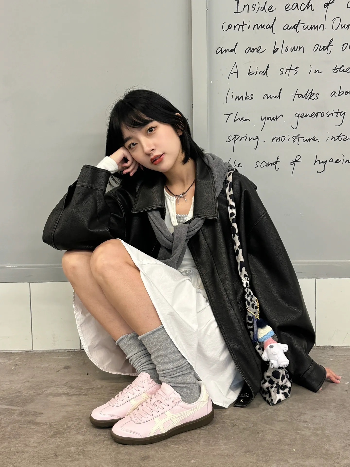Onitsuka Tiger Tokuten 鬼塚虎德訓鞋奶油櫻花粉淺粉米白