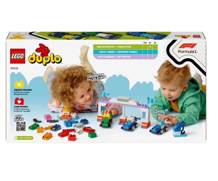 [飛米樂高積木專賣店] LEGO 10445 DUPLO-得寶系列 F1® 車隊賽車和賽車手