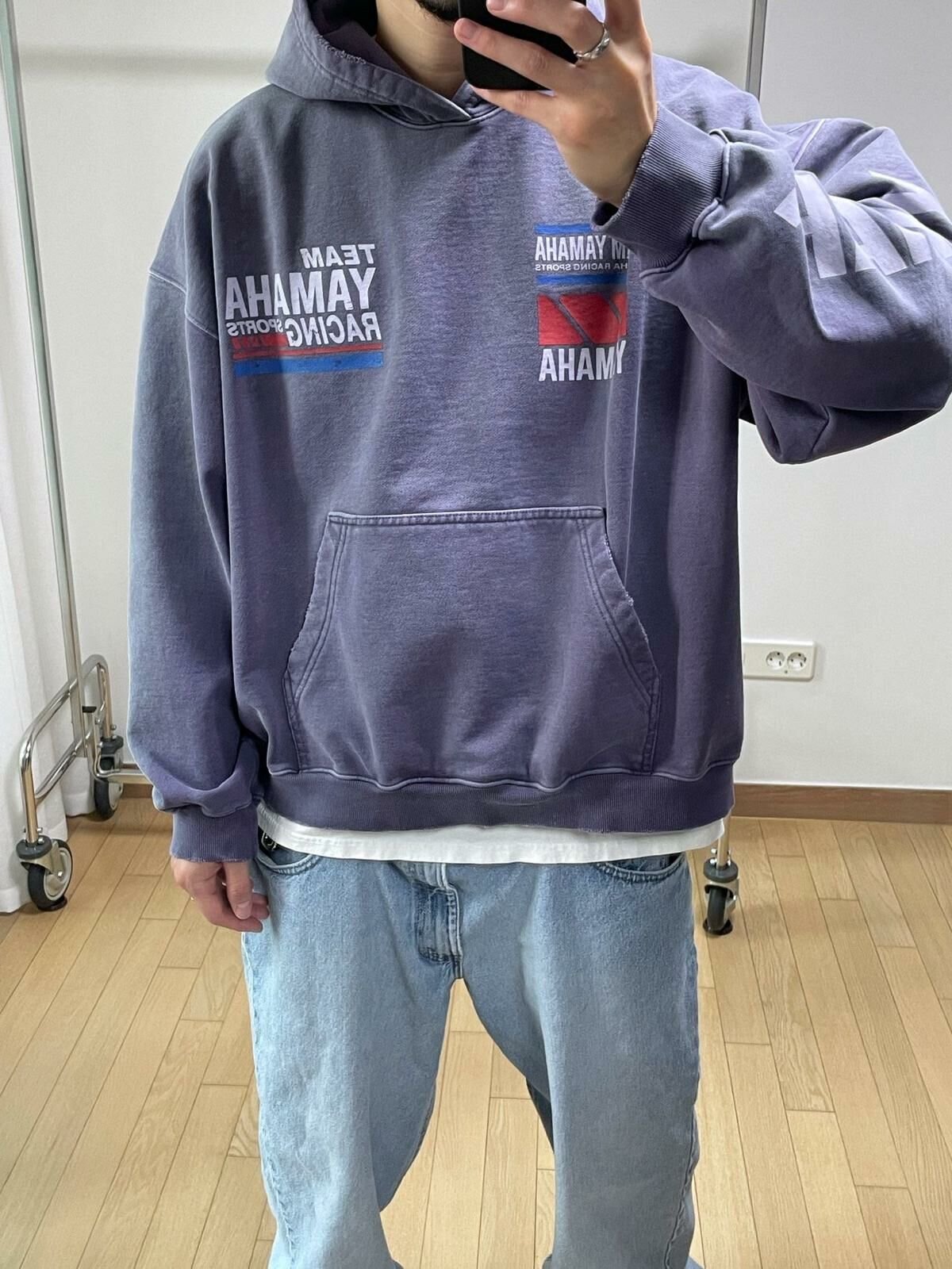 洗水英文字連帽衛衣(薄抓毛底) ARCHIVE-303T