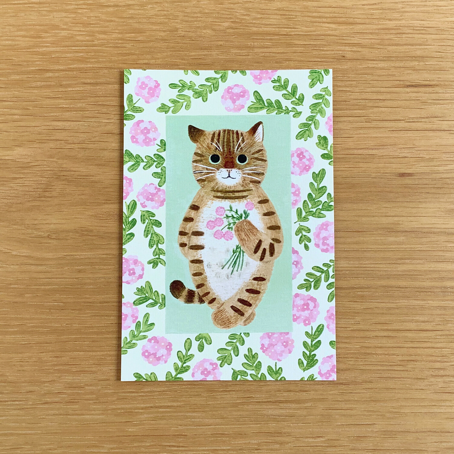 虎斑 貓咪繪本明信片｜日本 4legs