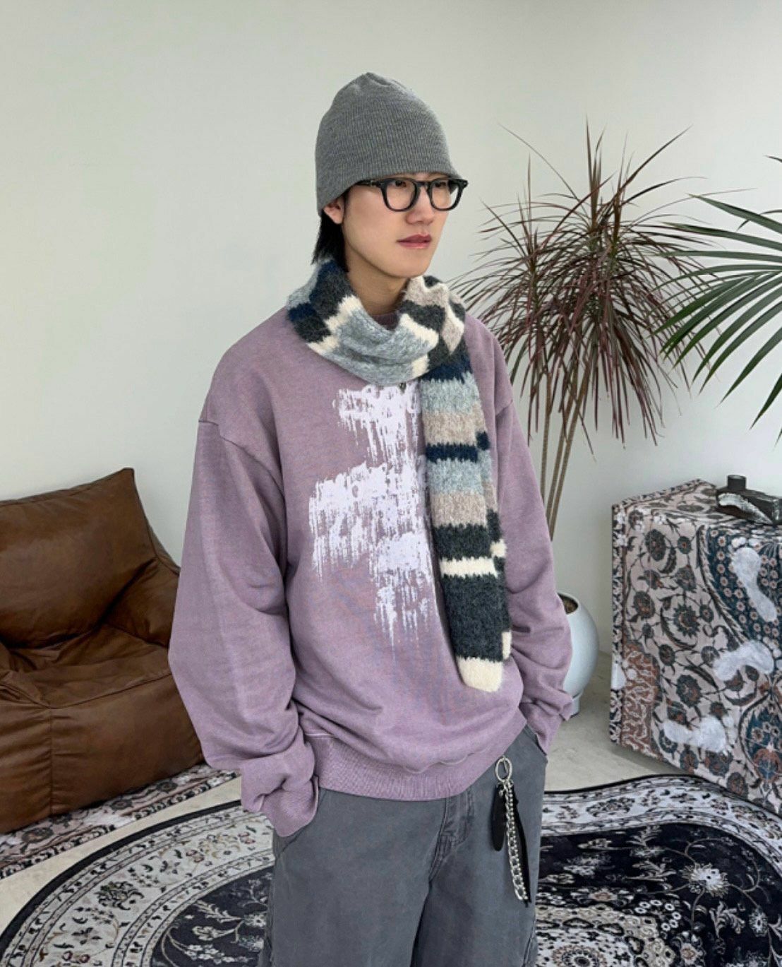 洗水英文字衛衣 UNUSED-045T