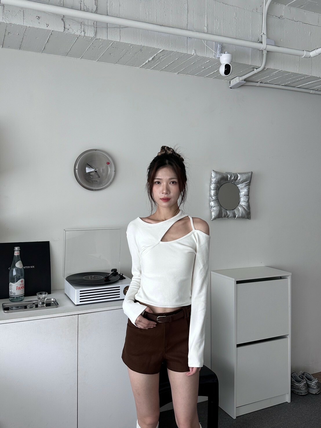 小心機🍷 不規則鏤空短版上衣 3colors