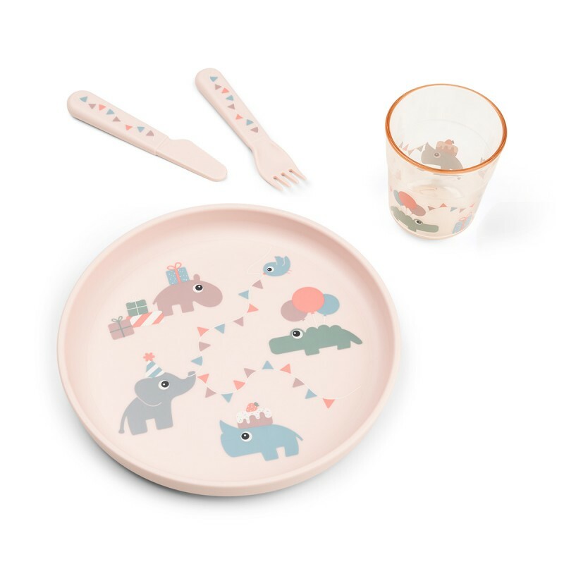 Done by Deer - Foodie 餐具套裝 Celebration 粉色