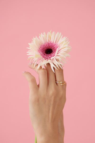 星芒不對稱可調式戒指