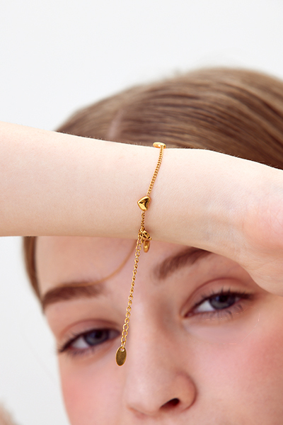 排列感小愛心手鍊