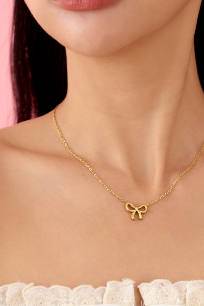 甜美蝴蝶結項鍊