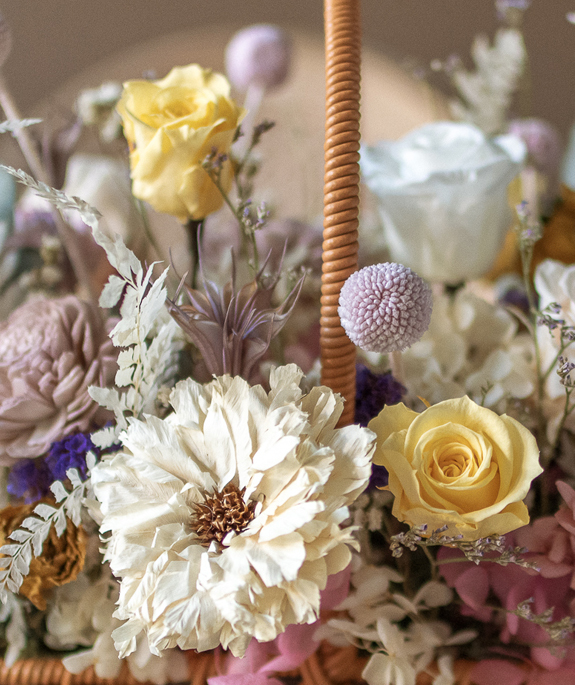 馬卡餅乾 | 花籃