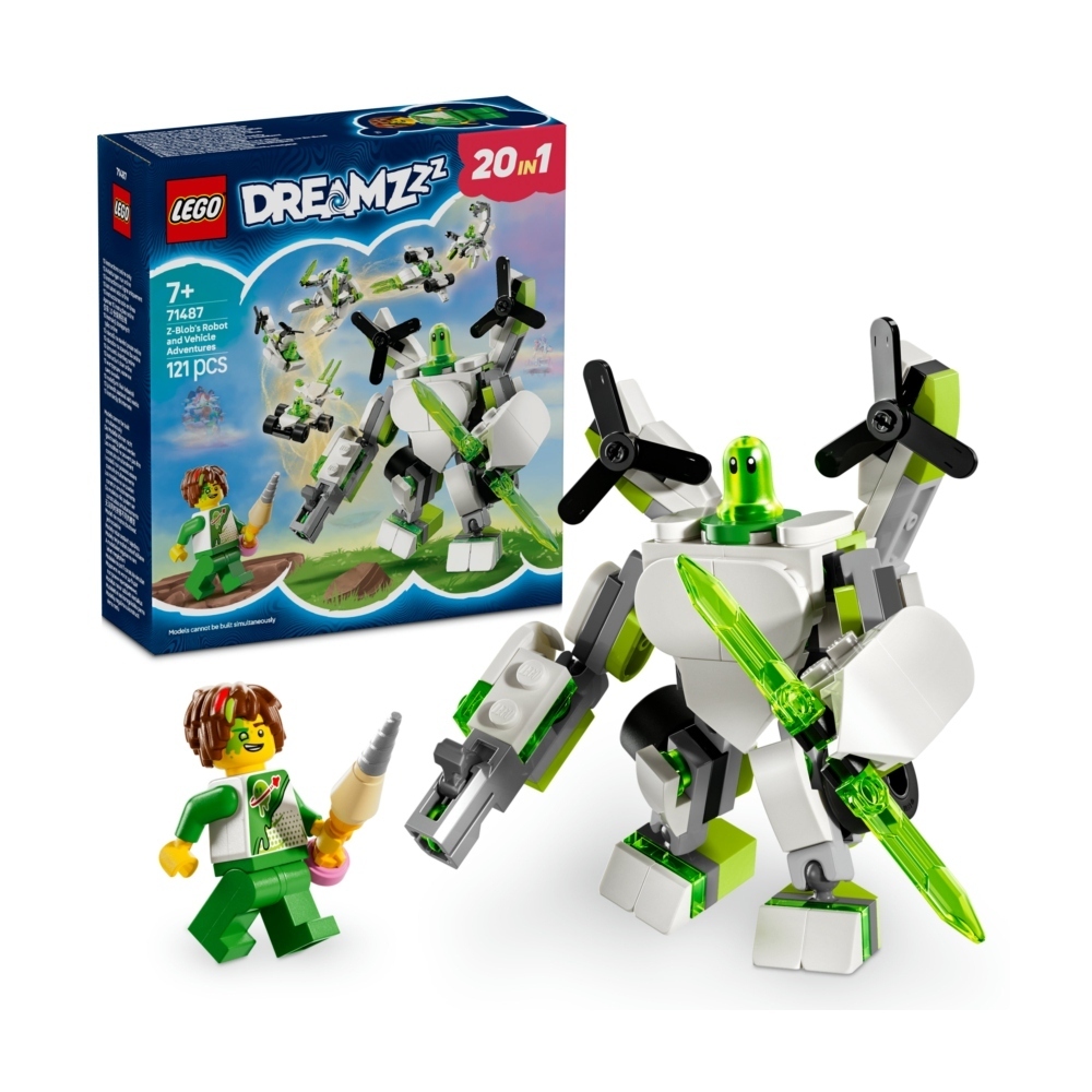 71487 綠魔球的機器人和交通工具大冒險