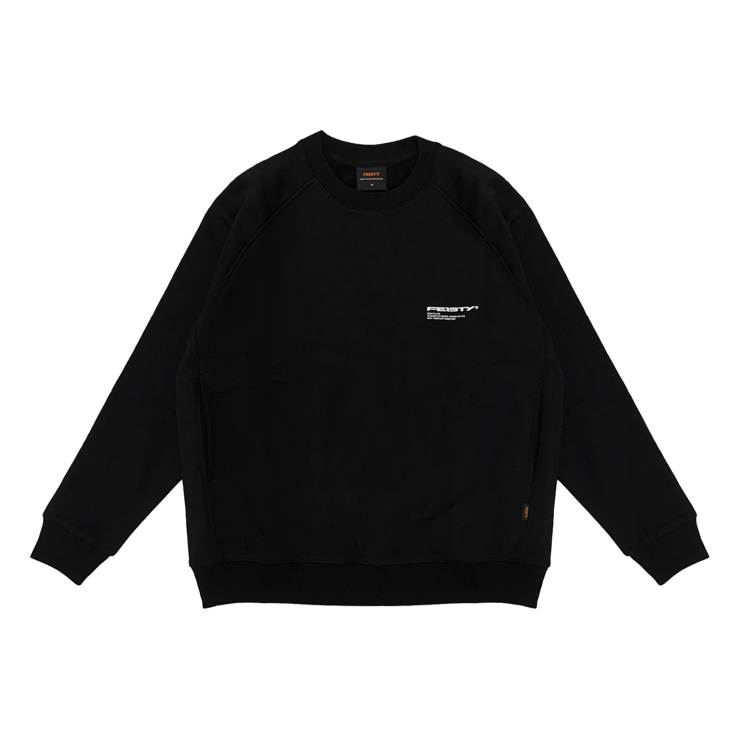 FEISTY 24FW LOGO SWEATSHIRT 24LOGO大學踢 黑色 米白色 FS-US24-30 31 [台灣現貨]