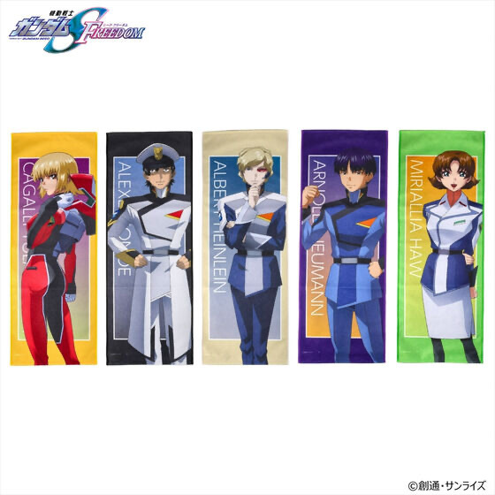 225486 Pbandai 預訂 2025/4月 機動戦士ガンダムSEED FREEDOM キャラクターイラスト フェイスタオル 第二弾（全5種）