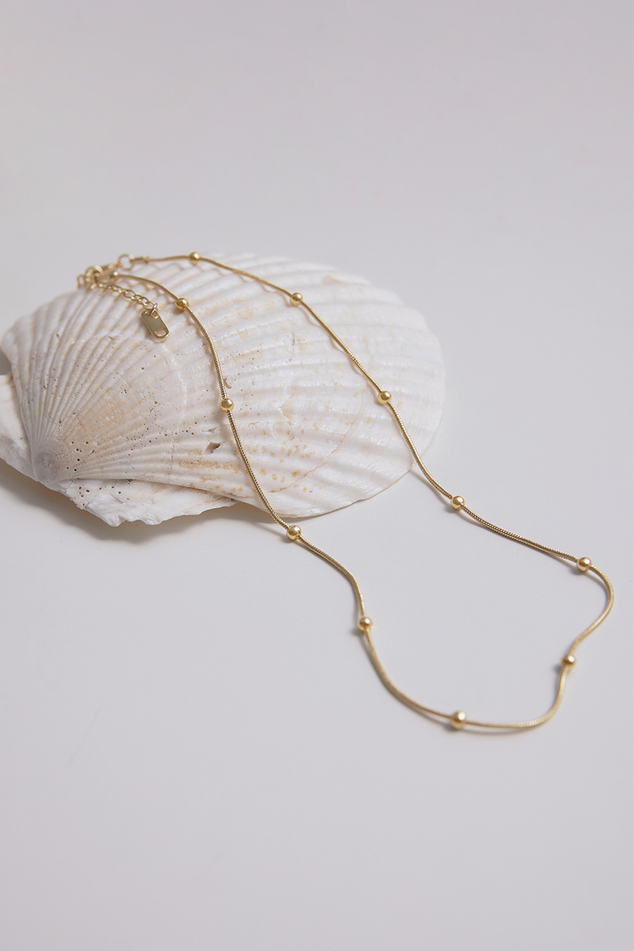 經典蛇鍊小金球項鍊