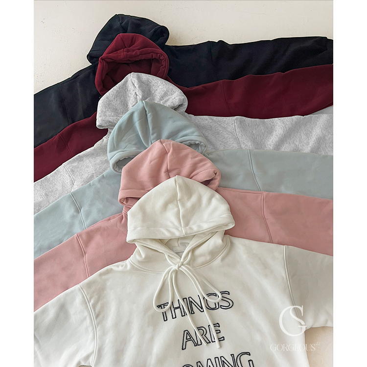 F122 現貨「超喜歡 ! 立體繡情侶高磅帽T」