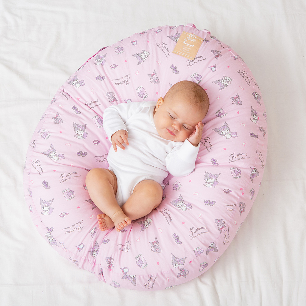 gunite 寶寶懶骨頭_包覆機能親子互動窩(布套)｜KUROMI酷洛米聯名款_睡睡篇