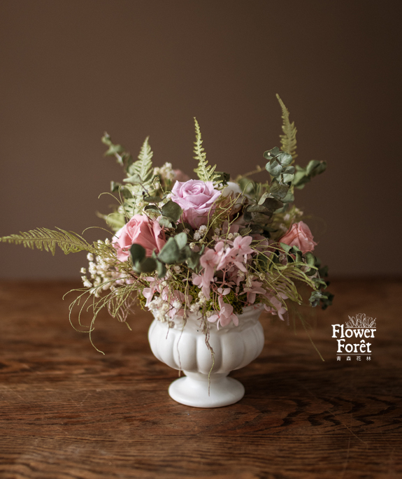 晨露粉玫 | 桌花