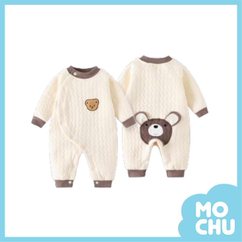 小熊夾棉加厚連身衣