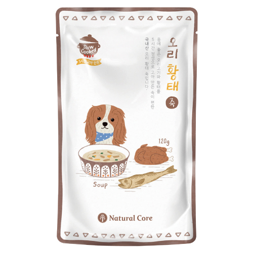 【韓國 NATURAL CORE 自然核心】鴨肉鱈魚粥 120g