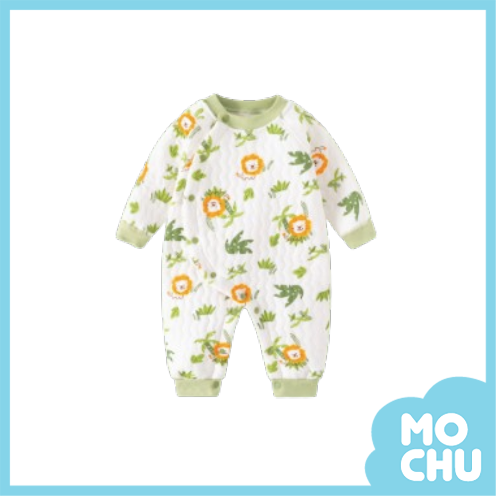 小獅子夾棉加厚連身衣