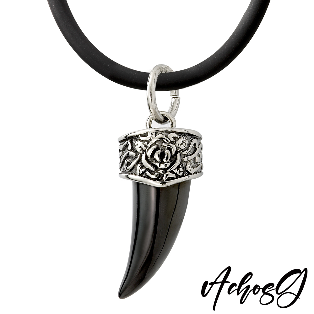 ACHOS【Cornet北方號角】潮流吊墬搭配鍺鈦項圈