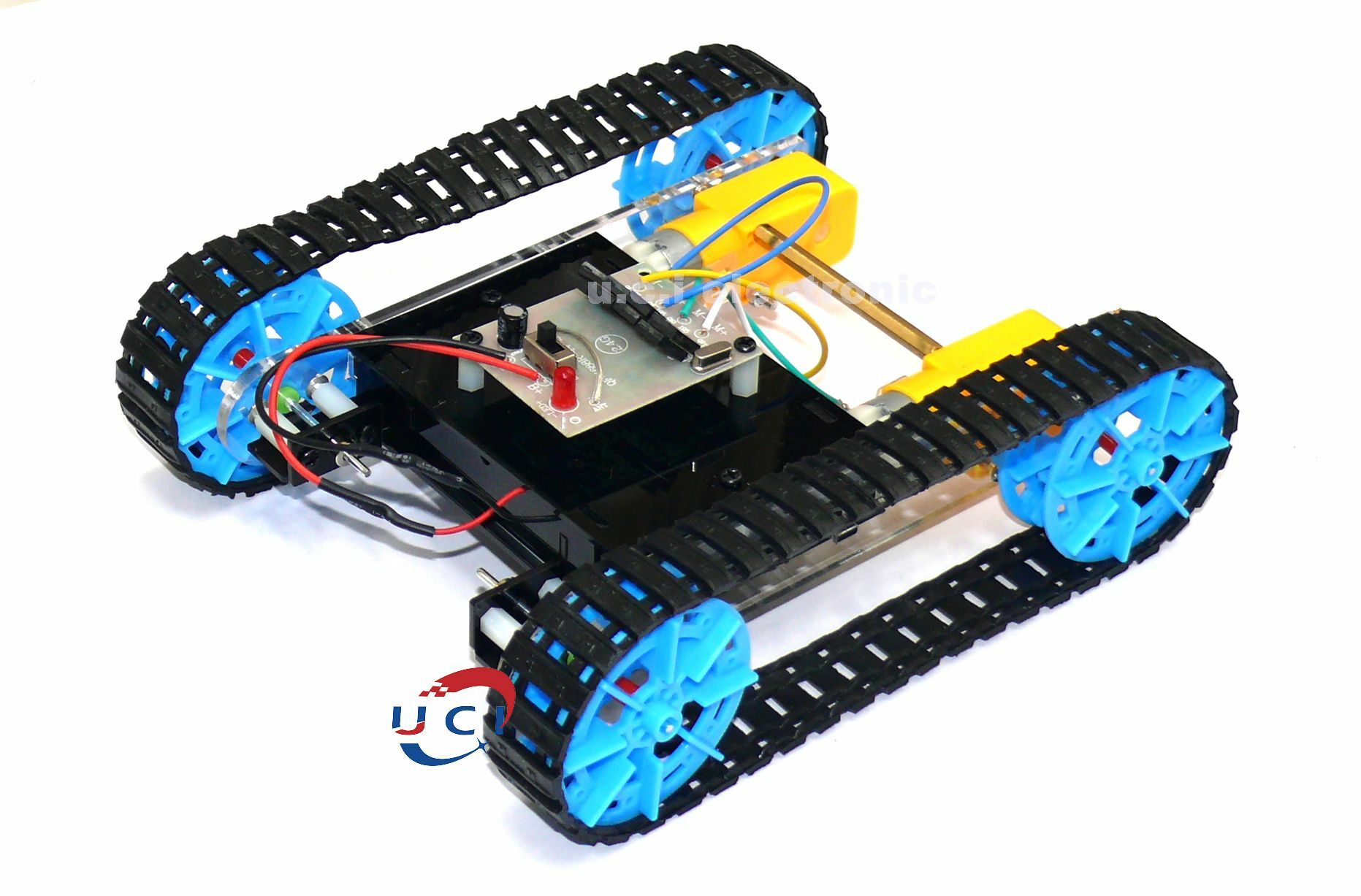 【UCI電子】(二G-2) DIY材料包 坦克車體手工科技小製作 遙控坦克模型玩具小車套件 科技小製作