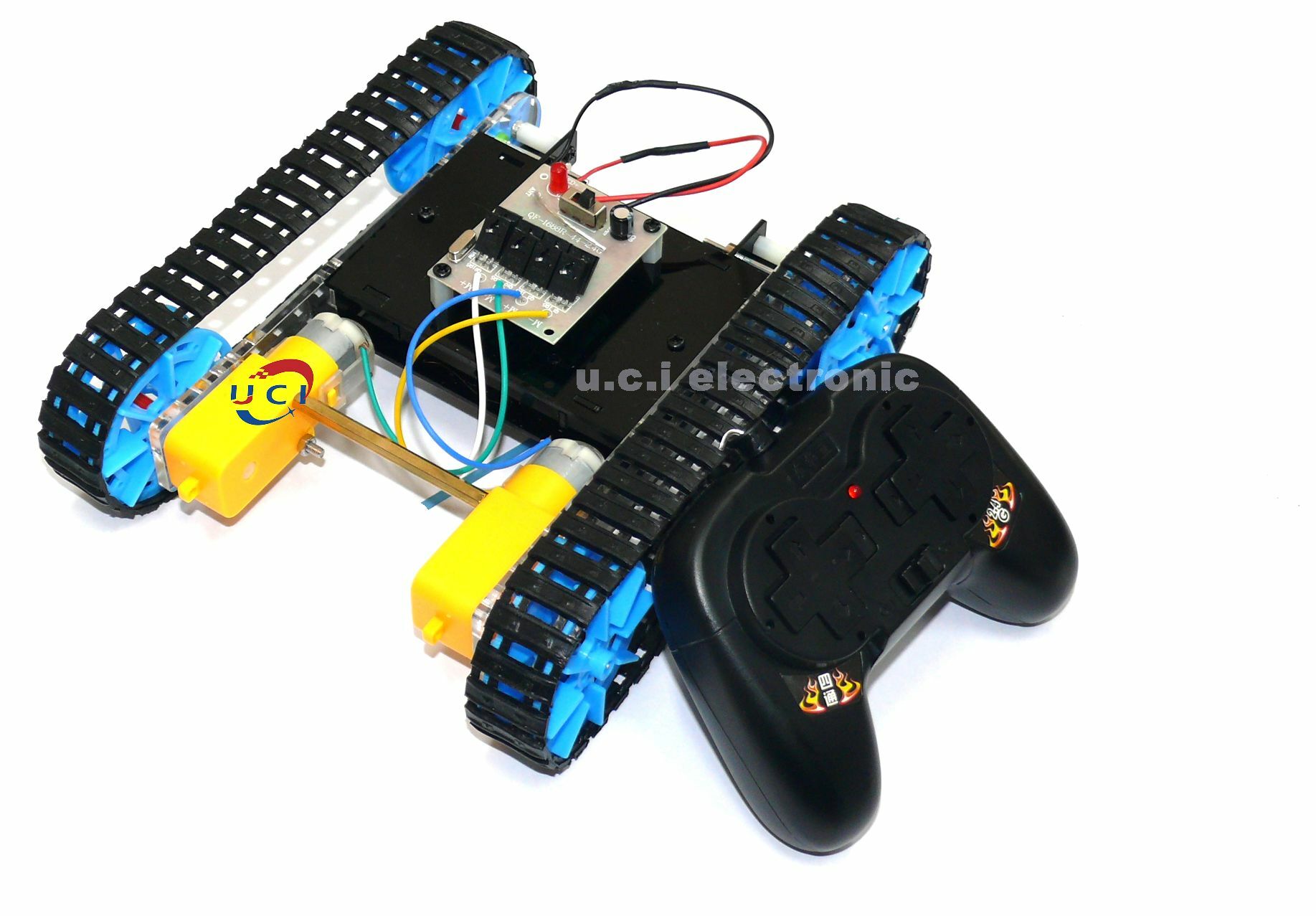 【UCI電子】(二G-2) DIY材料包 坦克車體手工科技小製作 遙控坦克模型玩具小車套件 科技小製作