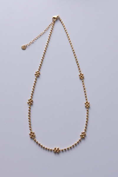 小金珠雪花串項鍊