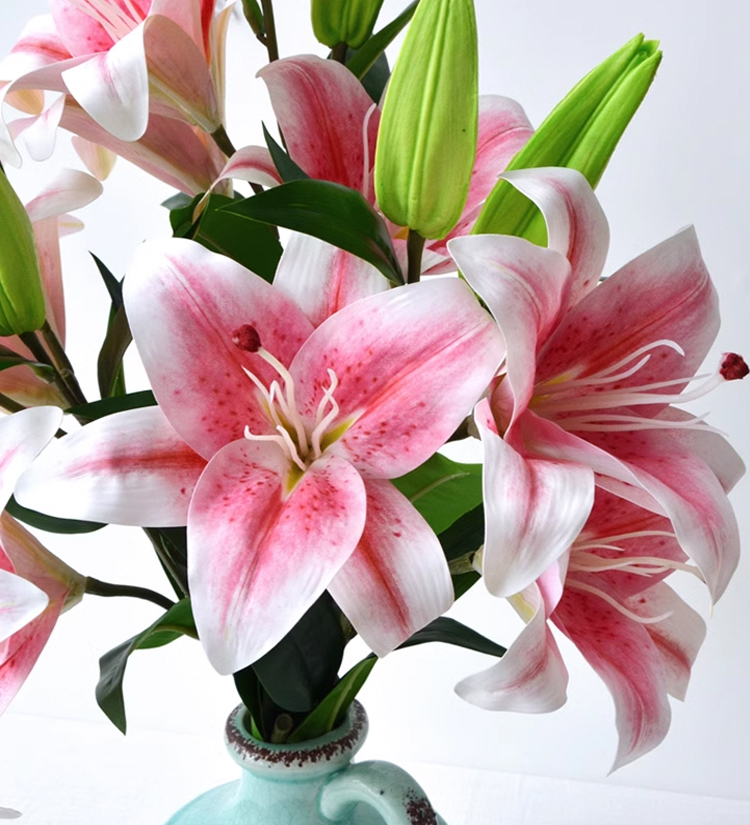 仿真3D打印絹布香水百合