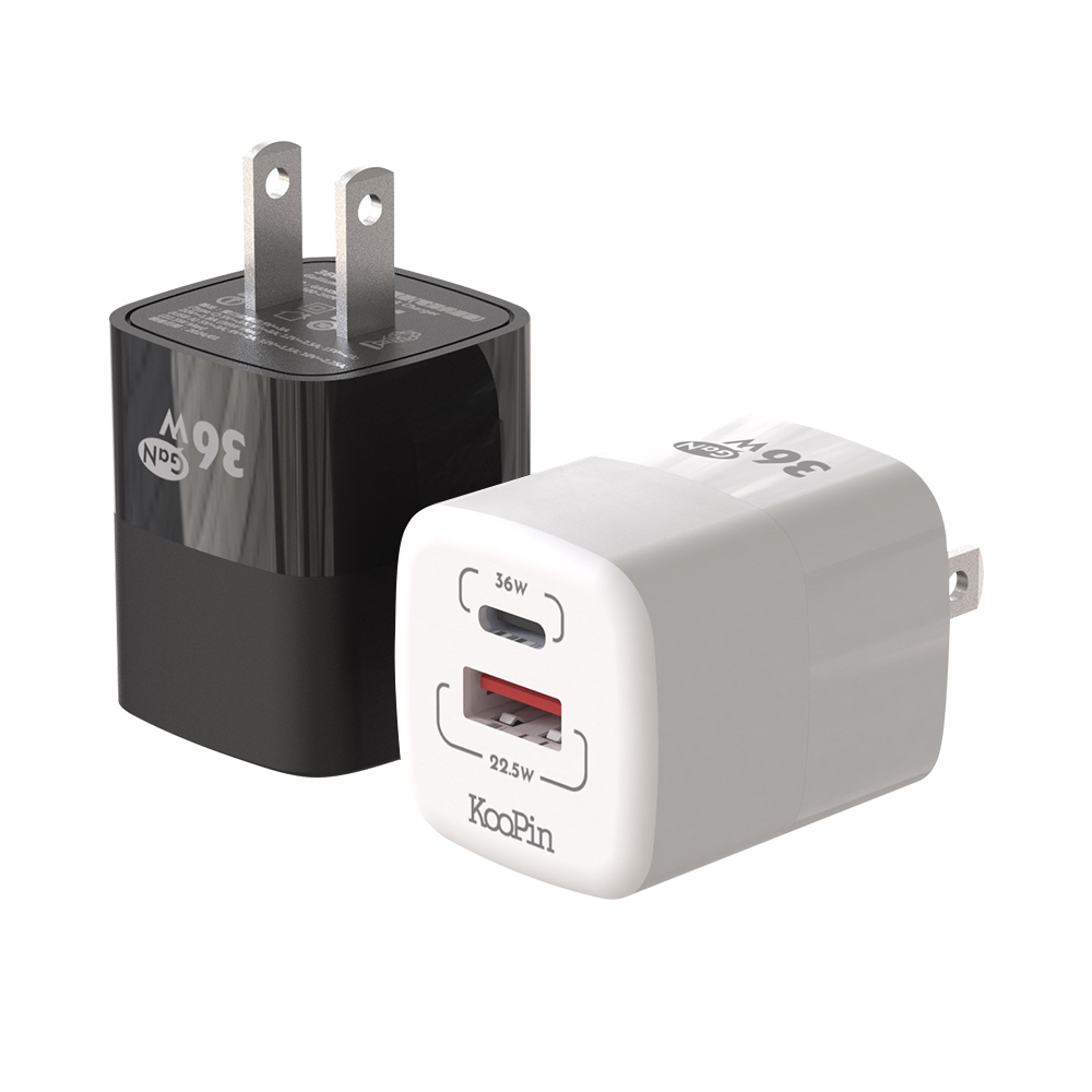 KooPin 氮化鎵 36W快速充電器