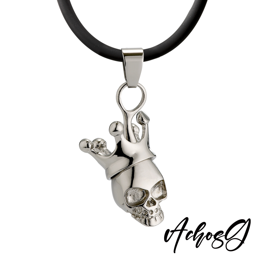 ACHOS【Evil惡魔王者】潮流吊墬搭配鍺鈦項圈