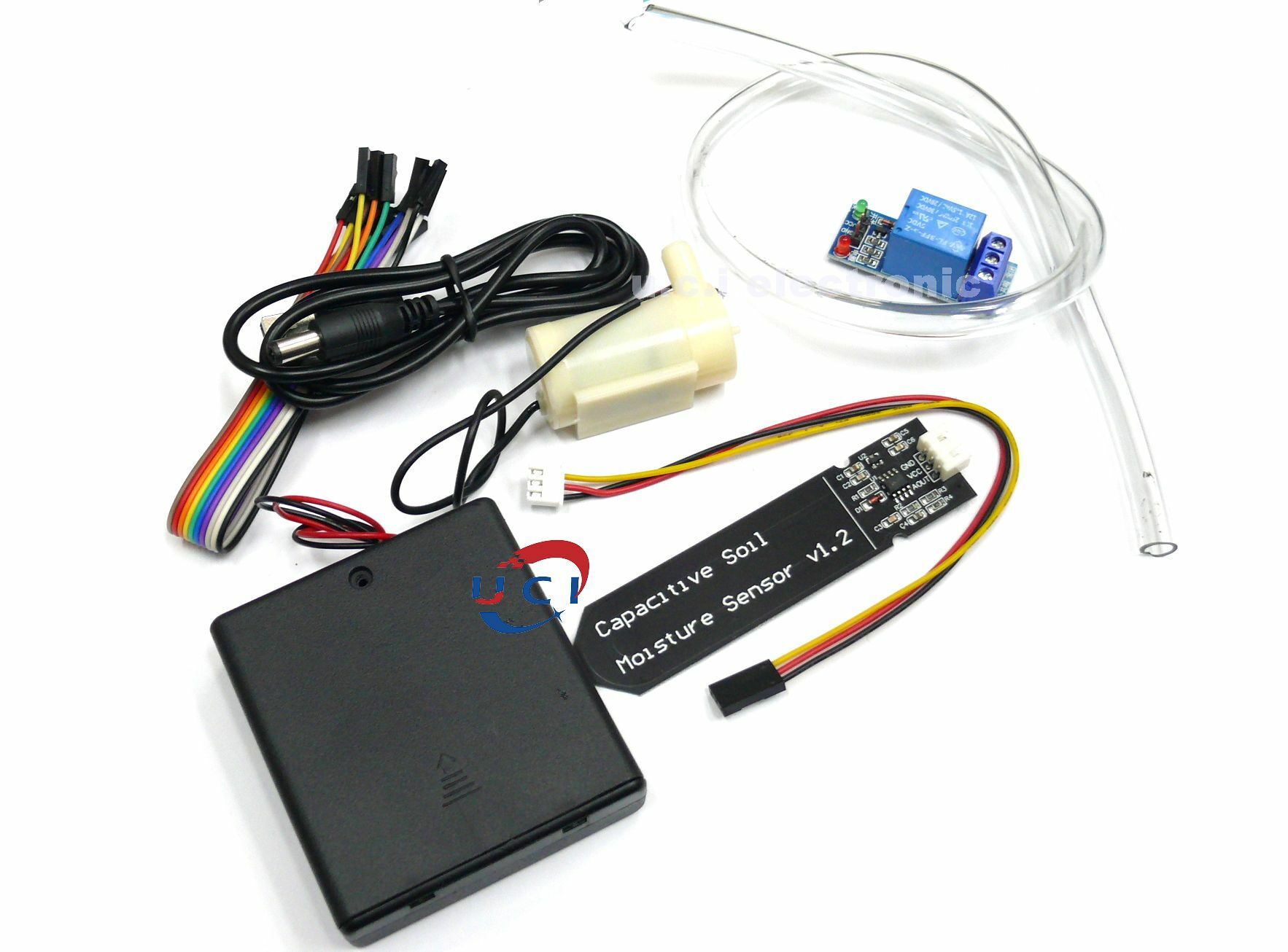 【UCI電子】(K-2) 自動澆花 水泵 自動灌溉模塊DIY套裝 土壤濕度檢測自動澆水 抽水