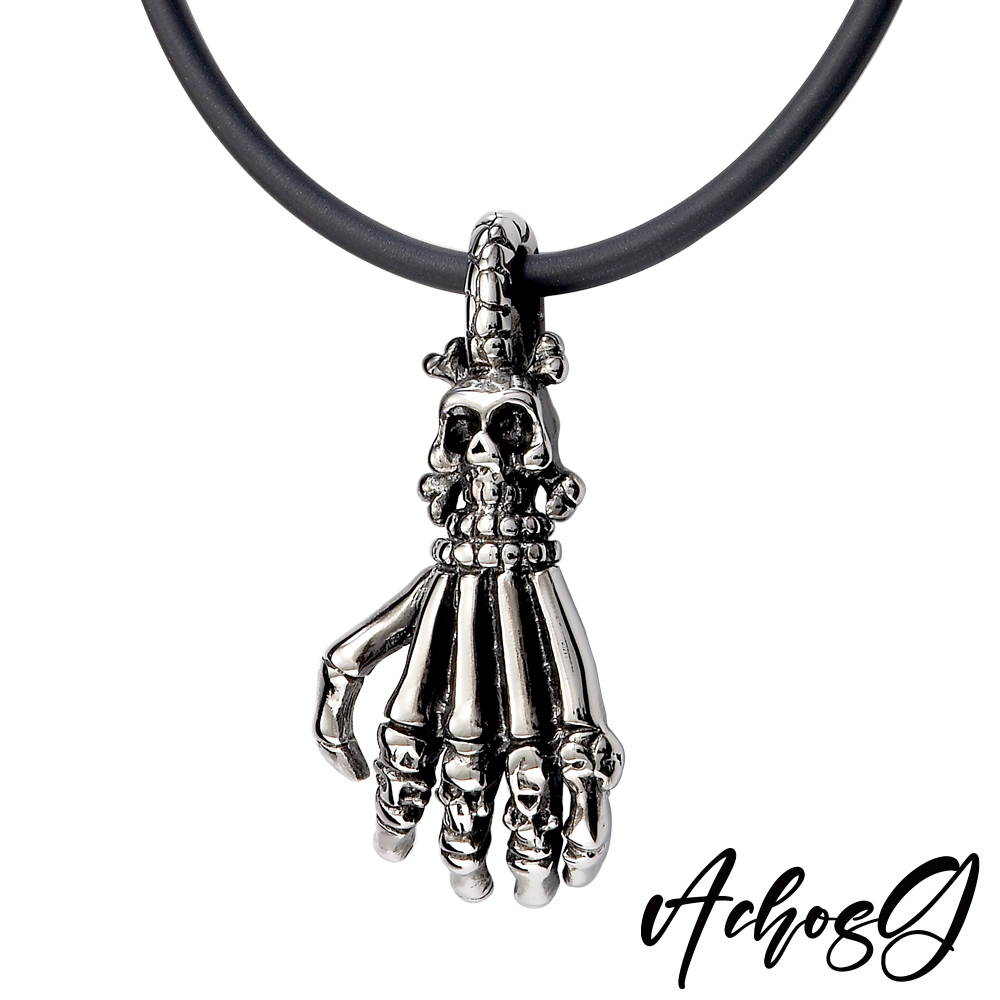 ACHOS【Hand光榮之手】潮流吊墬搭配鍺鈦項圈
