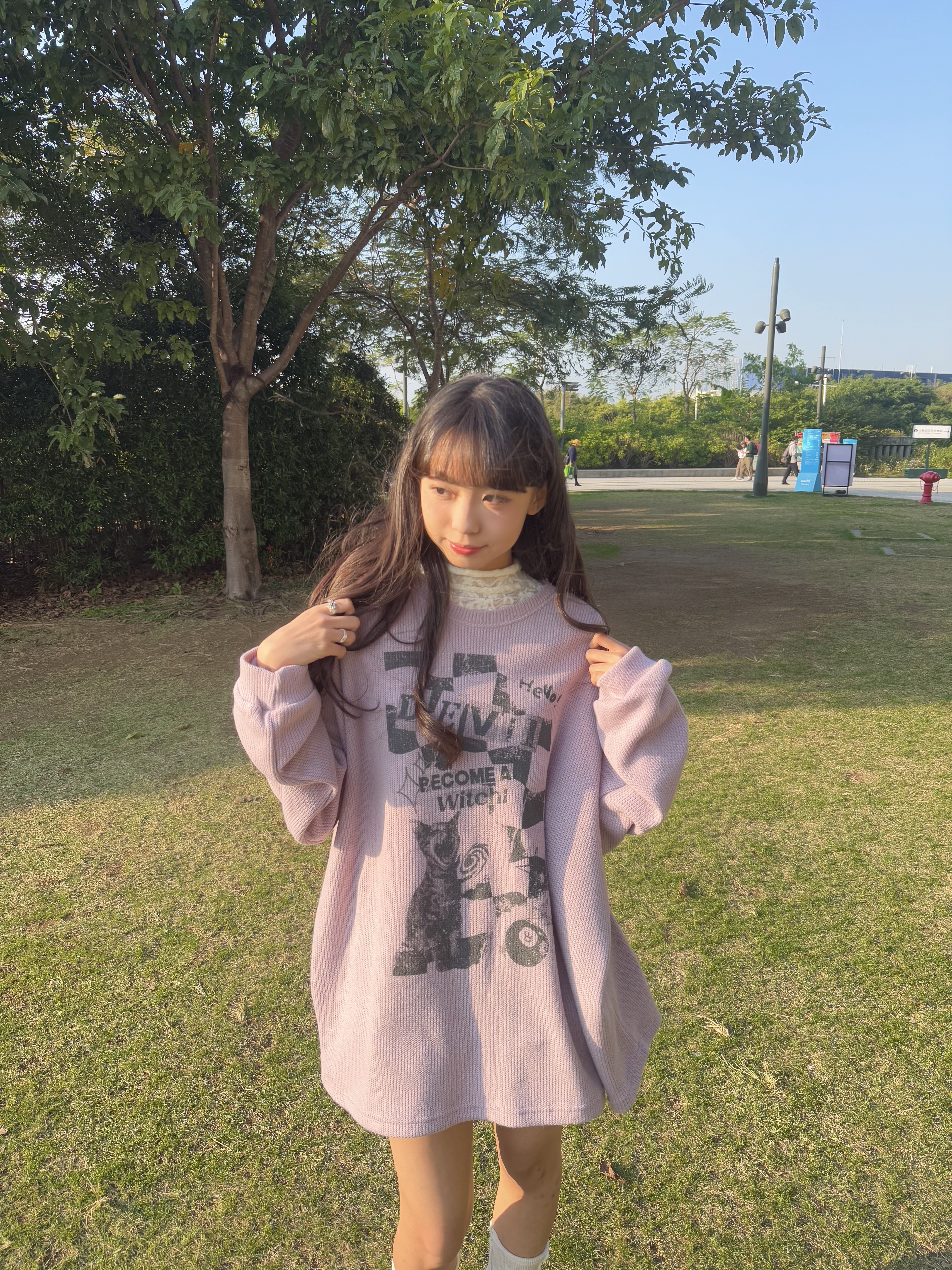 可愛喵喵OVERSIZE TEE