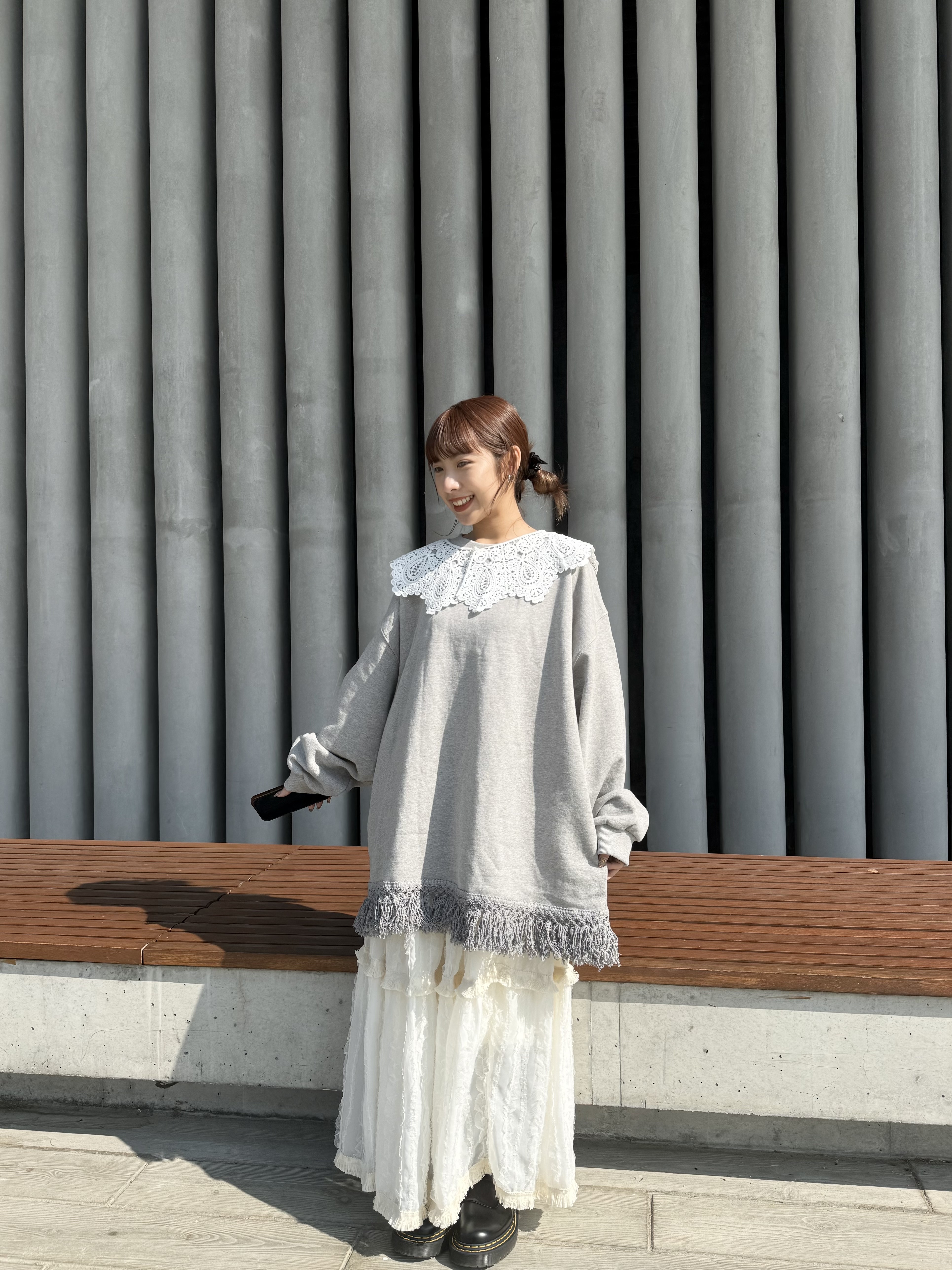 [三色入] 流SO OVERSIZE衛衣( Grey)