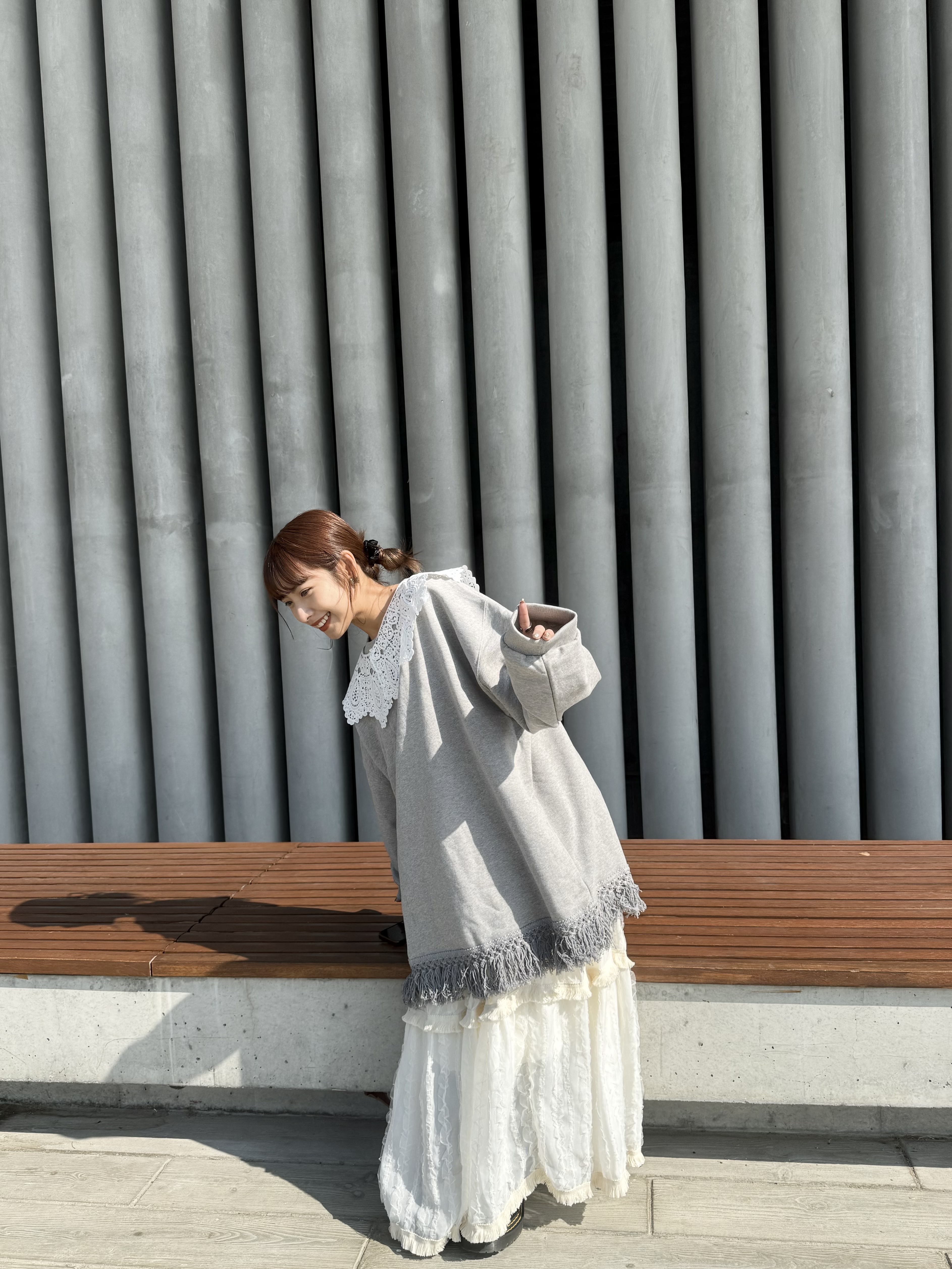 [三色入] 流SO OVERSIZE衛衣( Grey)