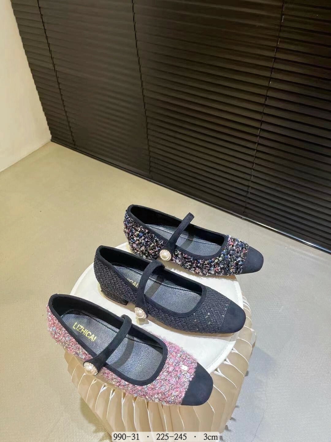 990-31韓國氣質一字珍珠瑪莉珍