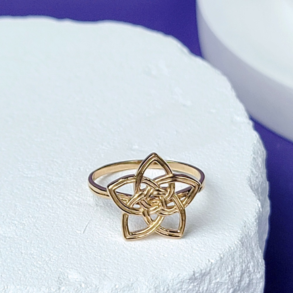 【me.luxe】SV水引花結戒-黃/白2色