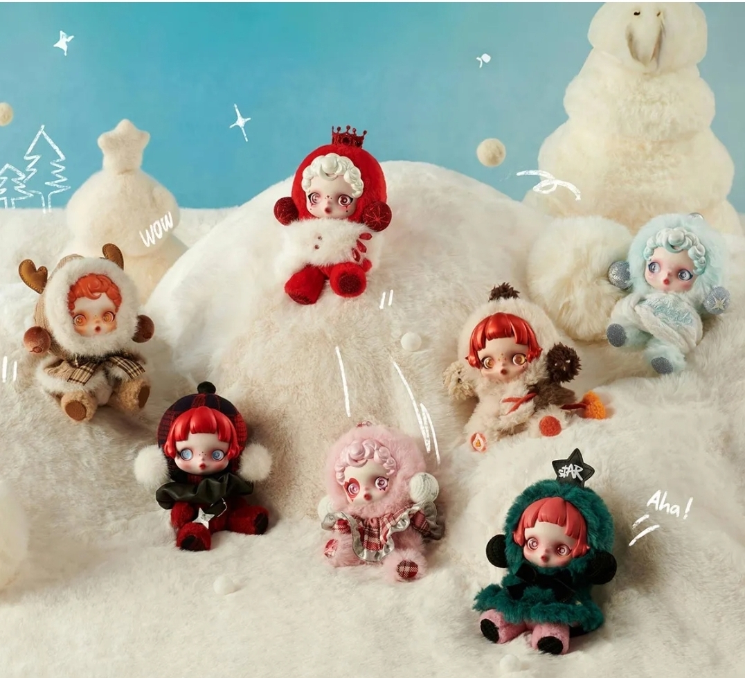 SKULLPANDA冬日樂章系列毛絨公仔盲盒, 不包官方瑕疵,不設退換（T12 PO145)